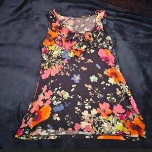 Floral Sleeveless Top - Multicolor